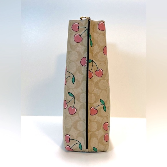 Coach Cherry Signature Bucket - Picture 6 of 14